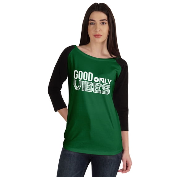 Inkmeso Good Vibes Only Inspirational Tshirt Tops For Women Casual Graphic Tee