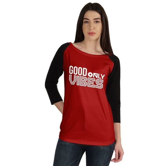 Inkmeso Good Vibes Only Inspirational Tshirt Tops For Women Casual Graphic Tee