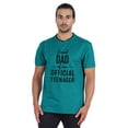 thumbnail image 1 of Inkmeso Graphic "Proud Dad Of Our Official Teenager"Tshirt For Proud Daddy Men's Round Neck Tee Shirt, 1 of 6