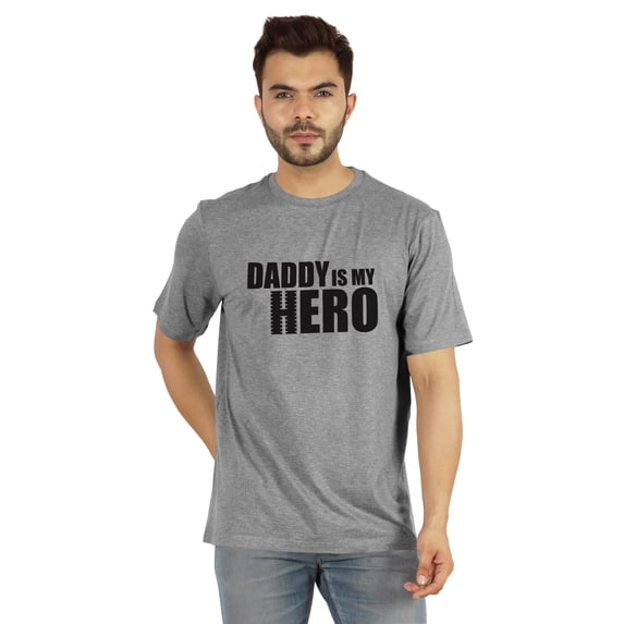 Inkmeso Graphic Tshirt For Men Daddy Is My Hero Tshirt Jersey Tee Shirt Father Day Gift