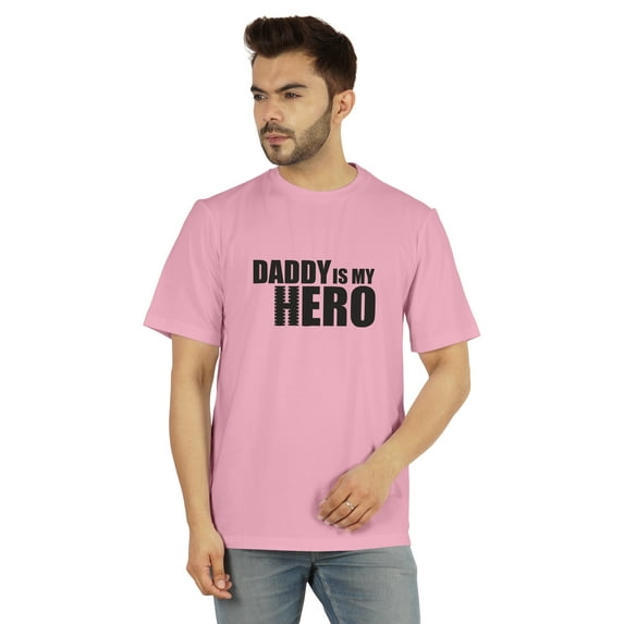 Inkmeso Graphic Tshirt For Men Daddy Is My Hero Tshirt Jersey Tee Shirt Father Day Gift