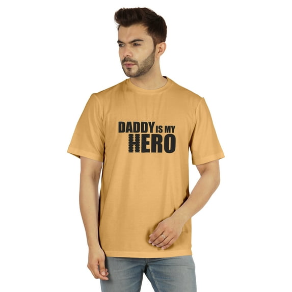Inkmeso Graphic Tshirt For Men Daddy Is My Hero Tshirt Jersey Tee Shirt Father Day Gift