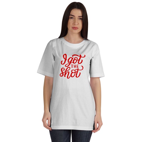 Inkmeso I Got The Shot Funny Womens Pro Vaccine T-shirt Tops Graphic Shirt Tee