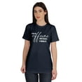 thumbnail image 1 of Inkmeso I Run On Caffeine And Kisses #Momlife Graphic Tshirt Short Sleeve Tee, 1 of 8