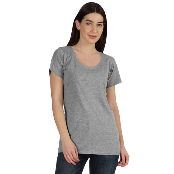 Inkmeso Inkmeso Womens Scoop-Neck T-shirt Short Sleeve Summer Basic Tee