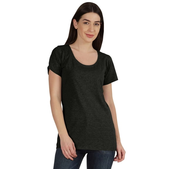 Inkmeso Inkmeso Womens Scoop-Neck T-shirt Short Sleeve Summer Basic Tee
