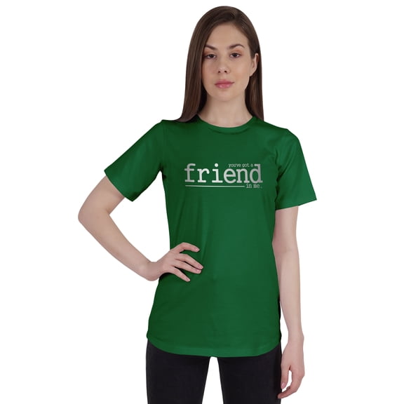 Inkmeso Inkmeso Womens Quote Top You've Got A Friend In Me Graphic Print Tee T-Shirt