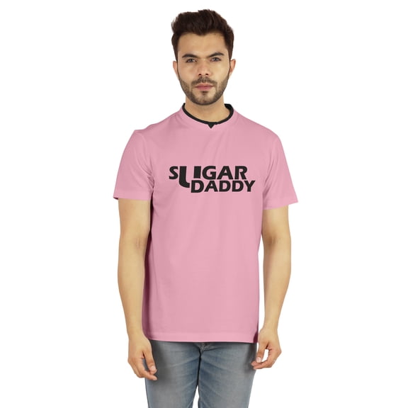 Inkmeso Jersey Shirt For Men's Graphic Printed Sugar Daddy Tshirt For Dads Funny Quote Tee