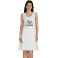 thumbnail image 1 of Inkmeso Jesus Is My Vaccine T-Shirt Funny Pro Vaccine Summer Scoop Neck Dresses, 1 of 8
