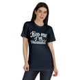 thumbnail image 1 of Inkmeso Kiss Me I'm Vaccinated Funny Pro Vaccine Crew Neck T-shirt For Women's-KR, 1 of 8