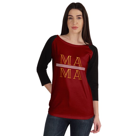 Inkmeso Mama T-shirt For Mom Boat Neck Casual Graphic Summer Tee Tops Shirt