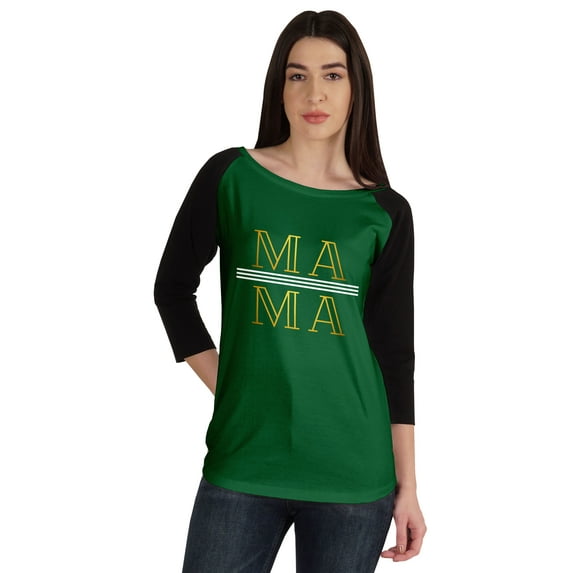 Inkmeso Mama T-shirt For Mom Boat Neck Casual Graphic Summer Tee Tops Shirt