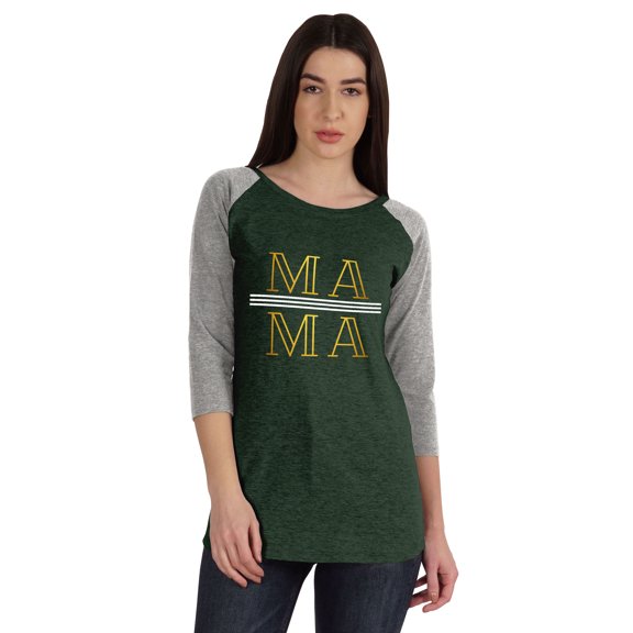 Inkmeso Mama T-shirt For Mom Boat Neck Casual Graphic Summer Tee Tops Shirt