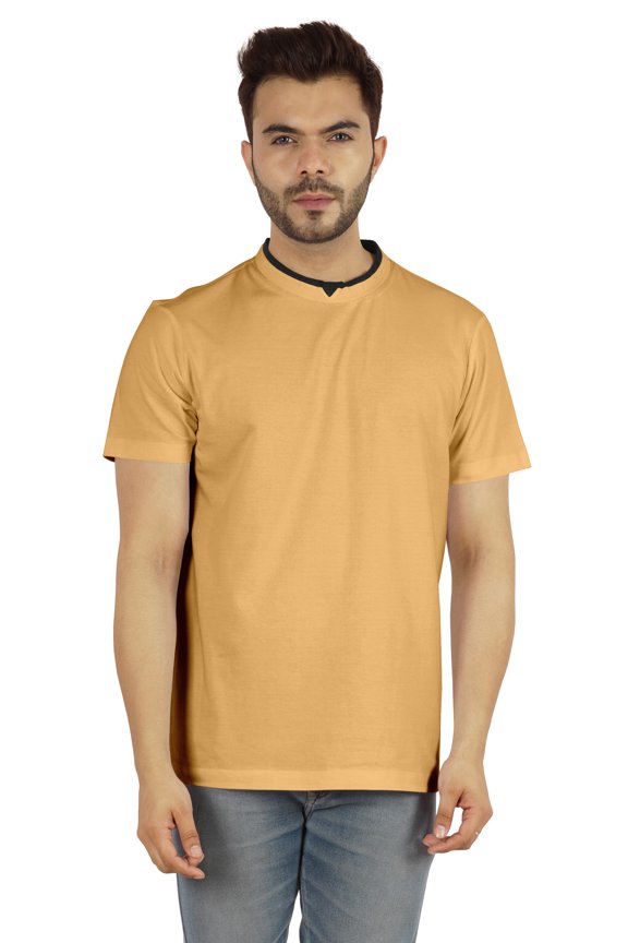 Men's Basic Round Neck Shirt Regular Fit Solid Short Sleeve T-Shirts