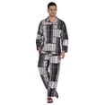 thumbnail image 1 of Inkmeso Men's Cotton PJs Printed Sleepwear Lounge Wear Top & Bottom Pajama Set, 1 of 7