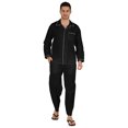 thumbnail image 1 of Inkmeso Men's Cotton PJs Solid Sleepwear Lounge Wear Top & Bottom Pajama Set, 1 of 7