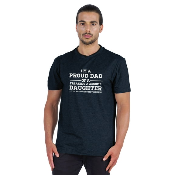 Inkmeso Men's Graphic I'm A Proud Dad Of A Freaking Awesome Daughter