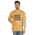 thumbnail image 1 of Inkmeso Men's Graphic Printed Best Papa Ever. Tshirt Crew Neck Tee For Father's Day Gift Shirt, 1 of 7