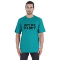 thumbnail image 1 of Inkmeso Men's Graphic Printed "First Time Daddy" Short Sleeve Tee Shirt Jersey Shirt For Dad, 1 of 7