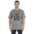 thumbnail image 1 of Inkmeso Men's Graphic Printed I Asked God For Best Friend He Sent Me My Son Tshirt Crew Neck Tee For Father Son Love, 1 of 7