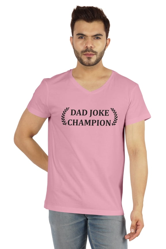 Men's Printed Graphic Dad Joke Champion Tshirt Jersey Shirt Funny Quote Tee Shirt For Daddy/Fathers