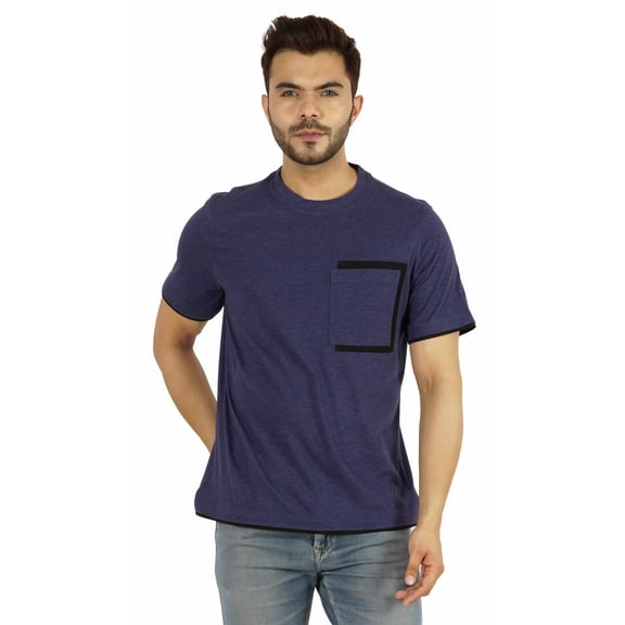 Inkmeso Men's Round Neck T-Shirts Casual Basic Shirts Short Sleeve Patch Pocket Tee