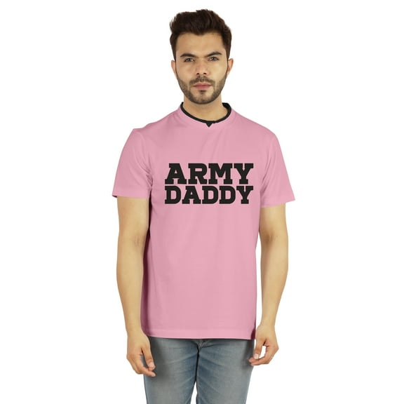 Inkmeso Men's Tshirt For Military Pride Dad Graphic Quote Army Daddy Tee Cotton Jersey Shirt