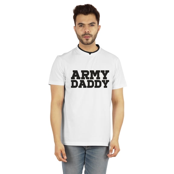 Inkmeso Men's Tshirt For Military Pride Dad Graphic Quote Army Daddy Tee Cotton Jersey Shirt