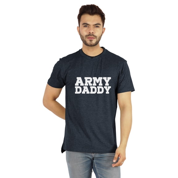 Inkmeso Men's Tshirt For Military Pride Dad Graphic Quote Army Daddy Tee Cotton Jersey Shirt