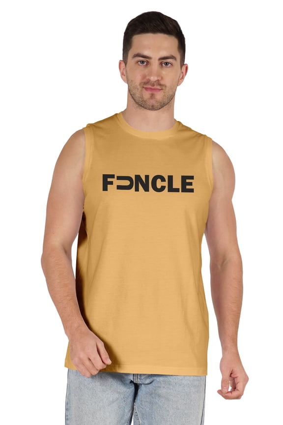 Men's Tshirt Printed Graphic "Funcle" Tshirt For Funny Daddy Round Neck Cotton Jersey Shirt