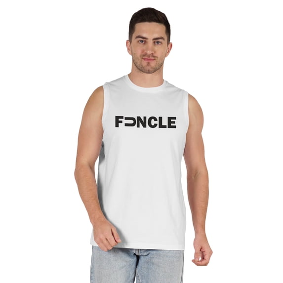 Inkmeso Men's Tshirt Printed Graphic "Funcle" Tshirt For Funny Daddy Round Neck Cotton Jersey Shirt
