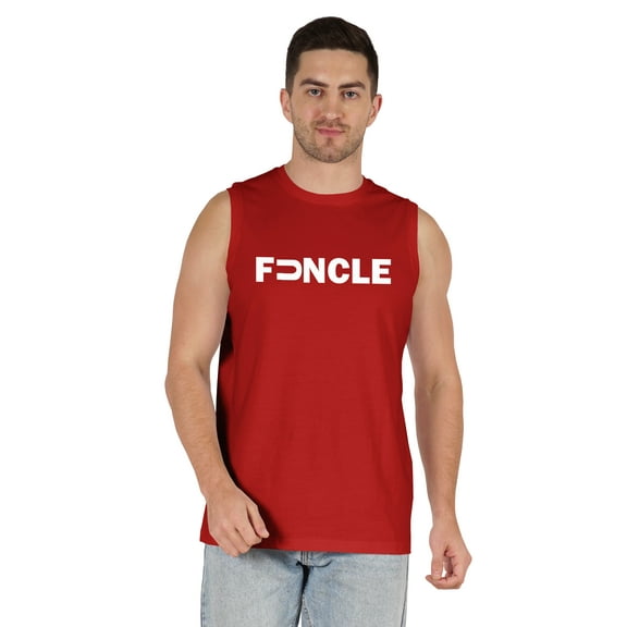 Inkmeso Men's Tshirt Printed Graphic "Funcle" Tshirt For Funny Daddy Round Neck Cotton Jersey Shirt