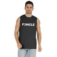 thumbnail image 1 of Inkmeso Men's Tshirt Printed Graphic "Funcle" Tshirt For Funny Daddy Round Neck Cotton Jersey Shirt, 1 of 7