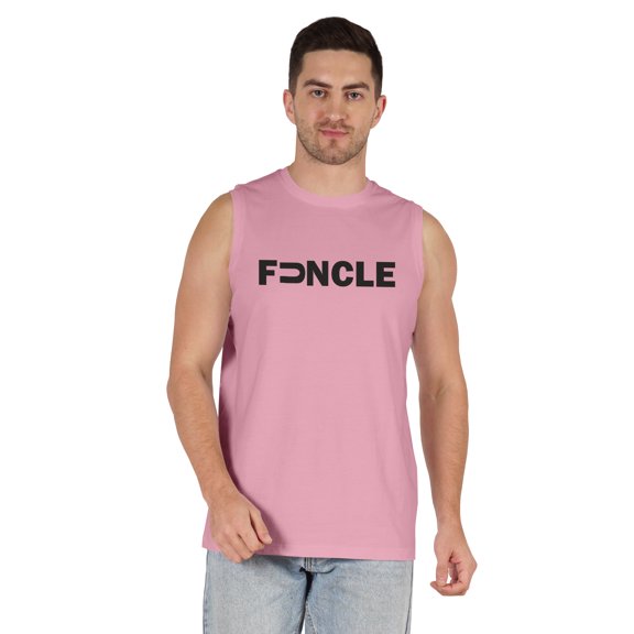 Inkmeso Men's Tshirt Printed Graphic "Funcle" Tshirt For Funny Daddy Round Neck Cotton Jersey Shirt