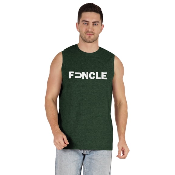 Inkmeso Men's Tshirt Printed Graphic "Funcle" Tshirt For Funny Daddy Round Neck Cotton Jersey Shirt
