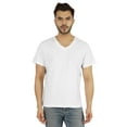 thumbnail image 1 of Inkmeso Men's V-neck Basic Tshirt Short Sleeve Solid Regular Fit Cotton Tee, 1 of 7
