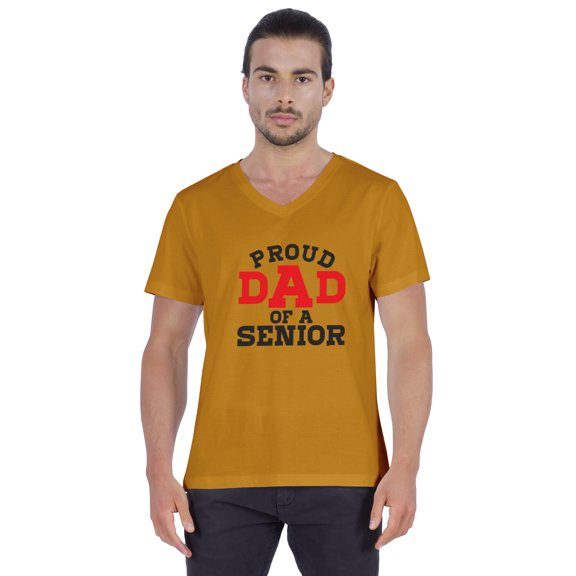 Inkmeso Mens Gradution Tee Shirt Proud Dad Of A Senior Graphic Print Tshirt For Daddy Gift