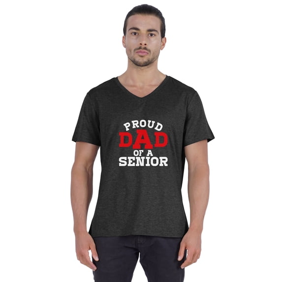 Inkmeso Mens Gradution Tee Shirt Proud Dad Of A Senior Graphic Print Tshirt For Daddy Gift