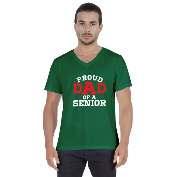 Inkmeso Mens Gradution Tee Shirt Proud Dad Of A Senior Graphic Print Tshirt For Daddy Gift