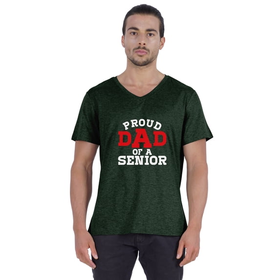 Inkmeso Mens Gradution Tee Shirt Proud Dad Of A Senior Graphic Print Tshirt For Daddy Gift