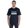 thumbnail image 1 of Inkmeso Mens Graphic Printed If Papa Can't Fix It Were All Screwed Funny Quotes Grandpa Tshirt Tee Shirt, 1 of 6