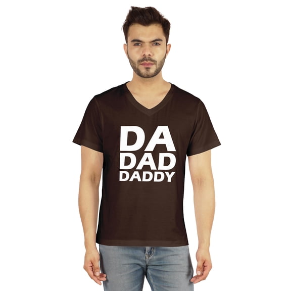 Inkmeso Mens Tshirt Da Dad Daddy Graphic Tshirt For Dad Gift Tee Shirt For First Time Daddy