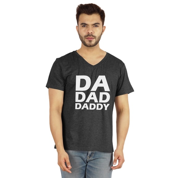 Inkmeso Mens Tshirt Da Dad Daddy Graphic Tshirt For Dad Gift Tee Shirt For First Time Daddy