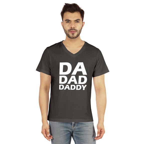 Inkmeso Mens Tshirt Da Dad Daddy Graphic Tshirt For Dad Gift Tee Shirt For First Time Daddy