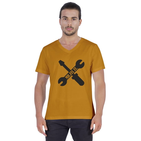 Inkmeso Mens Tshirt Letter Printed Craftsmen Wrench Tee Shirt Mr.Fix.It. Tshirt For Daddy Jersey Shirt