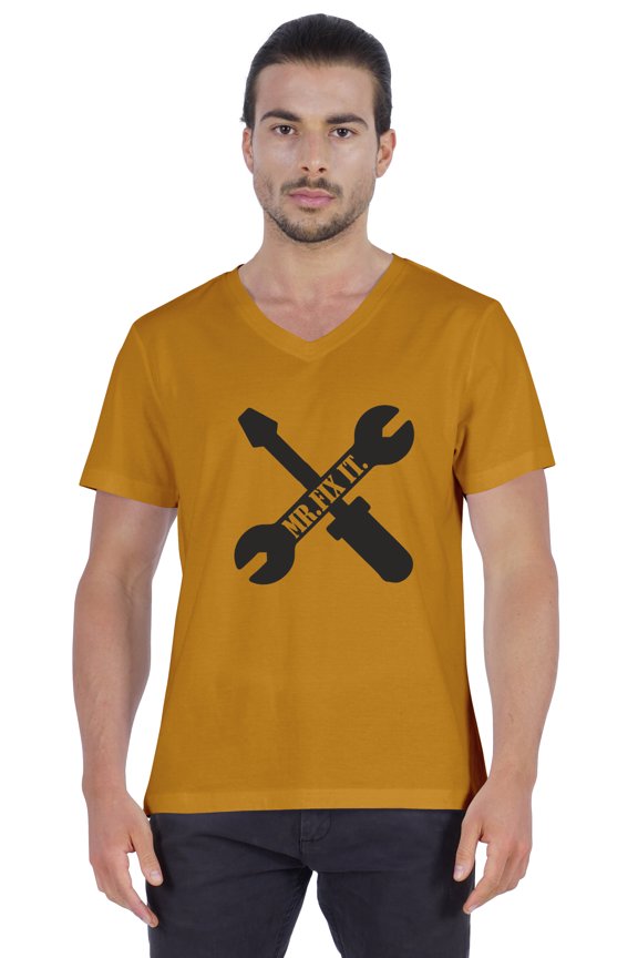 Mens Tshirt Letter Printed Craftsmen Wrench Tee Shirt Mr.Fix.It. Tshirt For Daddy Jersey Shirt