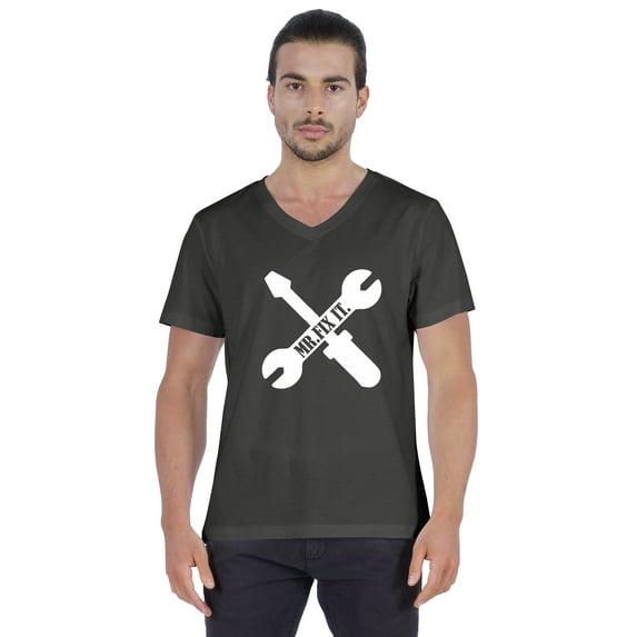Inkmeso Mens Tshirt Letter Printed Craftsmen Wrench Tee Shirt Mr.Fix.It. Tshirt For Daddy Jersey Shirt