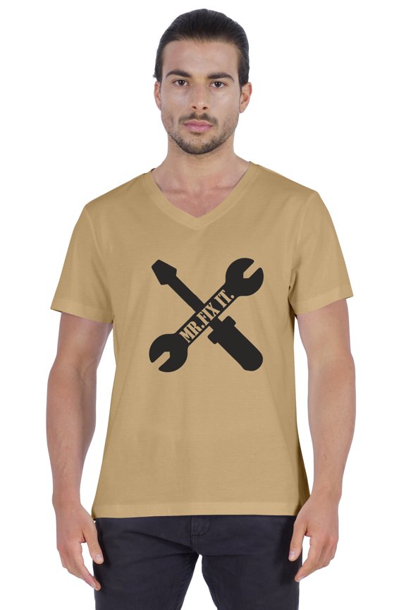 Mens Tshirt Letter Printed Craftsmen Wrench Tee Shirt Mr.Fix.It. Tshirt For Daddy Jersey Shirt