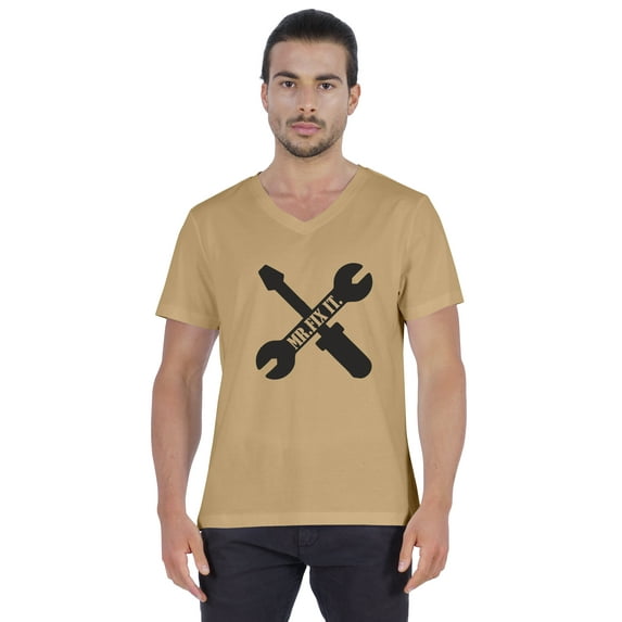 Inkmeso Mens Tshirt Letter Printed Craftsmen Wrench Tee Shirt Mr.Fix.It. Tshirt For Daddy Jersey Shirt