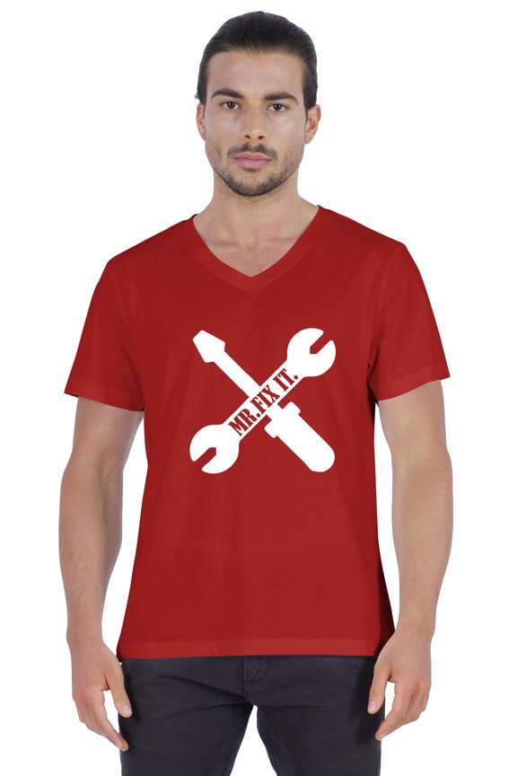 Mens Tshirt Letter Printed Craftsmen Wrench Tee Shirt Mr.Fix.It. Tshirt For Daddy Jersey Shirt